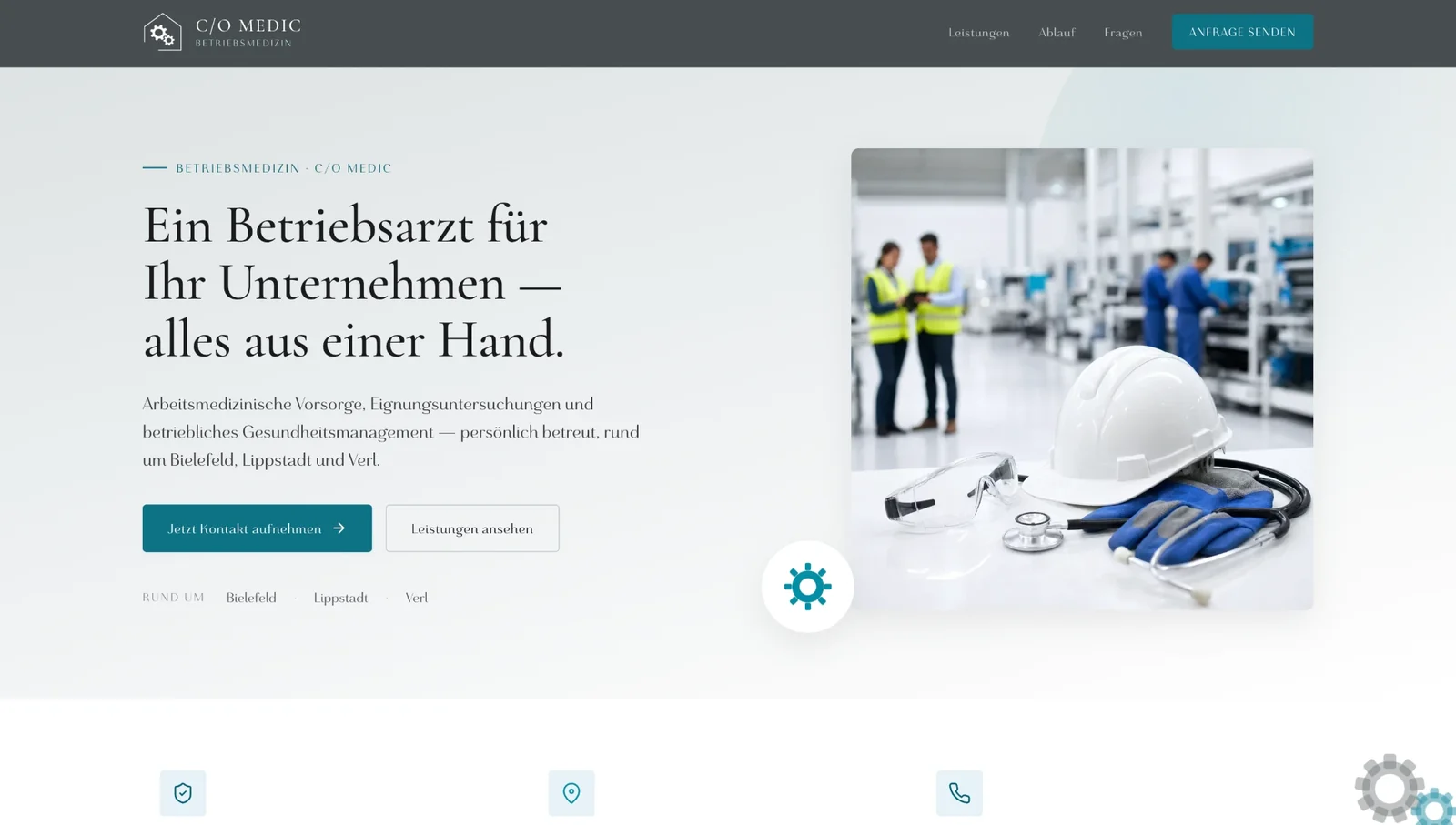 Website von C/O MEDIC