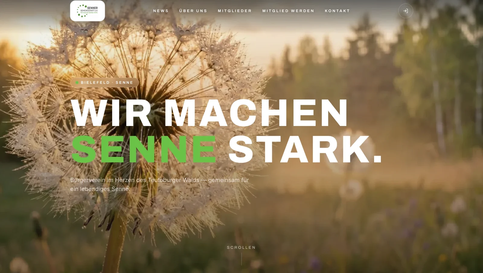 Website von Senner Gemeinschaft e.V.